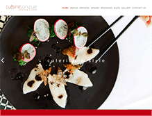 Tablet Screenshot of cuisineoncue.com
